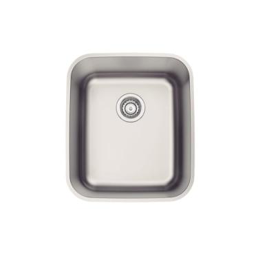 Imagem de Cuba de Embutir Tramontina 34 x 40 cm Dora 34 BL em Aço Inox Acetinado com Válvula