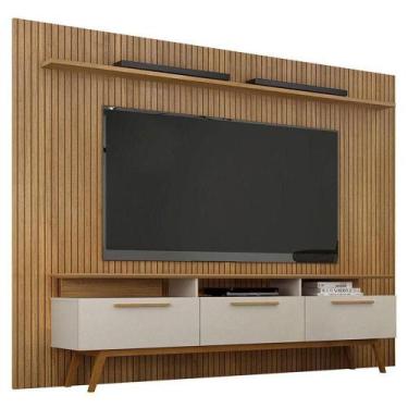 Imagem de Home Suspenso Curitiba Com Rack Bancada Cinamomo Off White - Valdemóve