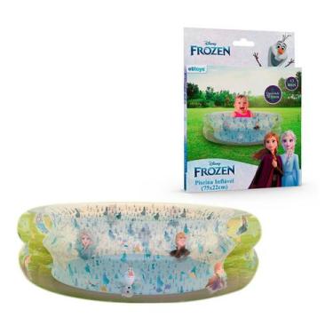 Imagem de Piscina Infantil Inflável Redonda Frozen Com Caixa 70l 75cm/22cm Prese