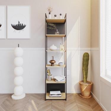 Imagem de Estante Alta C/06 Prateleiras 185x45x33cm C/Fundo Yon - Compace Decor,