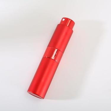 Imagem de Atomizador de perfume rotativo de 8 ml com forro interno de vidro de várias cores, frasco de spray cosmético recarregável, 10,5 x 1,5 cm