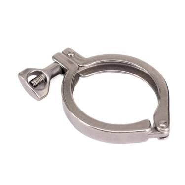 Imagem de 6.3 cm Tri Clamp 77,5 mm Ferrule O/D 304 Aço Inoxidável Casting Tri Clamp Fitting Dairy Brewing Tri