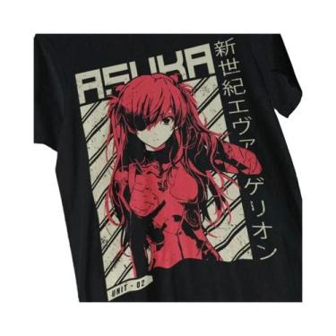 Imagem de Camiseta Unissex De Anime Evangelion Asuka Langley Rei Shinji Nerv Eva