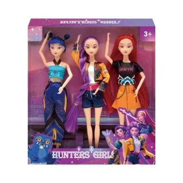 Imagem de Boneco De Anime KPop Demon Hunters Rumi Mira Zoi Máscara De Vinil Figu