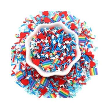 Imagem de Fatias De Argila Polimérica Colorida Mista 10g Para Slime, Artesanato 