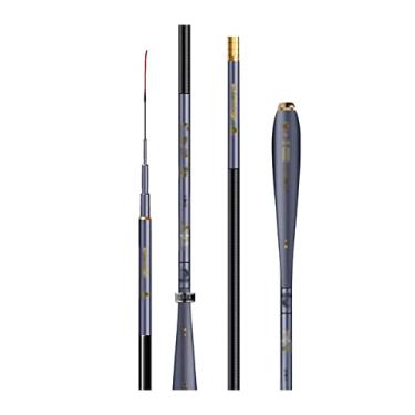 Imagem de Vara de pesca vara de pesca vara de carpa cruciana super leve e fina plataforma de fluxo super rígido vara de pesca vara de mão 28 ajustes varas de pesca (5,4 m)