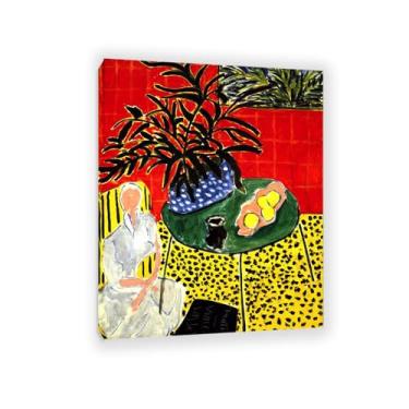 Imagem de Zeichn8u Henri Matisse arte de parede em tela The Black Fern impressões famosas reprodução de pintura a óleo decoração de parede para sala de estar banheiro Henri Matisse pôster 50 x 40 cm (20 x 16