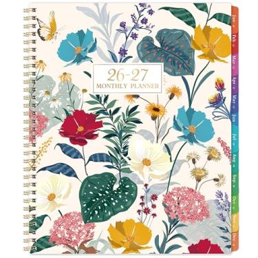 Imagem de Agenda mensal/calendário 2025 - janeiro de 2025 - dezembro de 2025, 23 x 28 cm, agenda mensal 2025, com abas mensais coloridas, papel premium