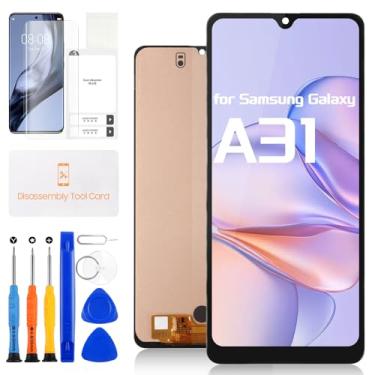 Imagem de Substituição de tela para Samsung Galaxy A31 A315 Display LCD Touch Screen Digitalizador Assembléia SM-A315F SM-A315F/DS SM-A315G com kits de reparo (preto, 16.3 cm)