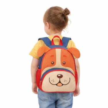 Imagem de Mochila Escolar Infantil Pequena Personagem Cachorro Bichos Pet Volta 