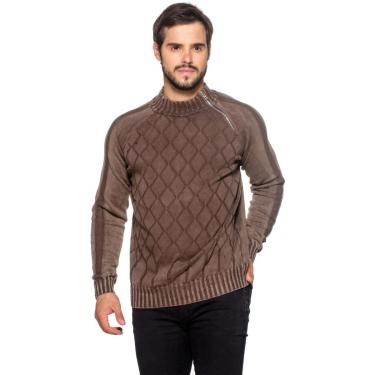 Imagem de Blusa Officina Do Tricô Estonada Gola Alta Algodão Masculina-Masculino