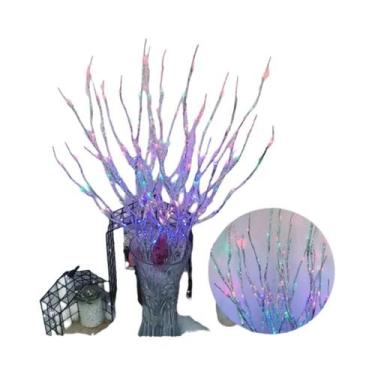 Imagem de Luzes LED Brancas Em Forma De Galho De Bétula, 20 Lâmpadas De Fada Ope