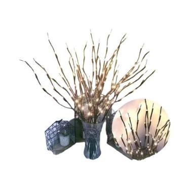 Imagem de Luzes LED Brancas Em Forma De Galho De Bétula, 20 Lâmpadas De Fada Ope