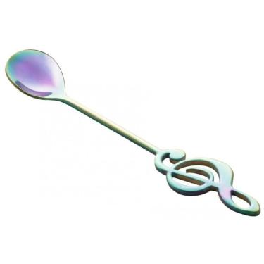 Imagem de Jogo colheres de Cha Inox Music 4 peças rainbow - Rojemac