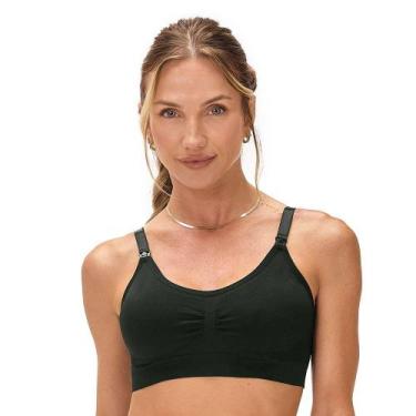 Imagem de Sutiã Amamentação sem Costura Preto Zee Rucci, 44