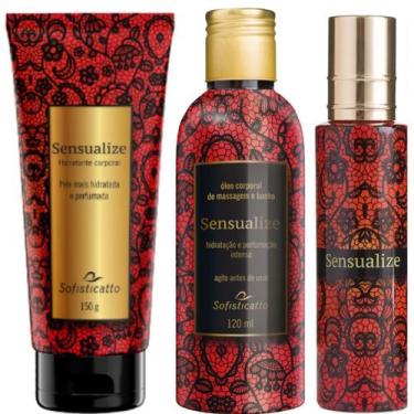 Imagem de Perfume Feminino Hidratante e Óleo Corporal Kit - Sofisticatto