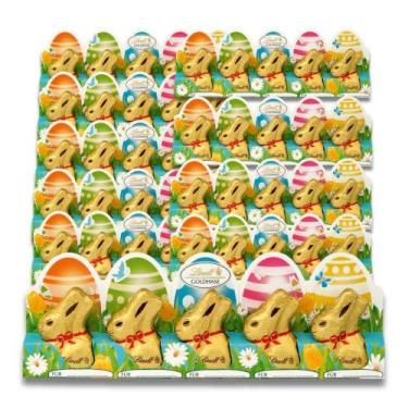 Imagem de Chocolate Lindt Ao Leite Gold Bunny Kit 10 Cartelas 50G