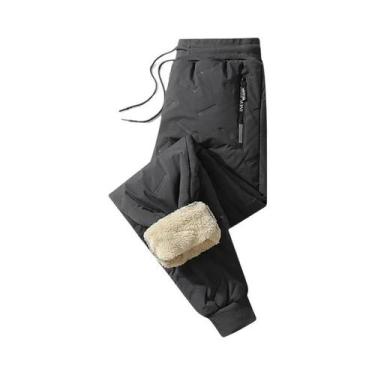 Imagem de Calça de Moletom Masculina para Inverno - Quente, Grossa, Impermeável 