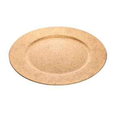 Imagem de Sousplat Wolff de Plástico Granilite Dourado 33cm