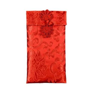Imagem de Envelopes Tradicionais Chineses De Brocado Vermelho Para Presentes De 