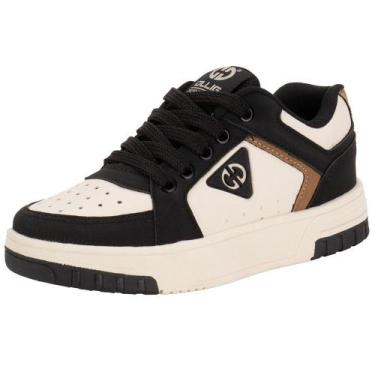 Imagem de Tênis infantil volt 2 ollie 401, Bege, Preto, 35