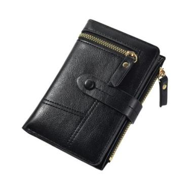 Imagem de Carteira Feminina De Alta Qualidade Em Couro PU, Curta, Dobrável, Vert