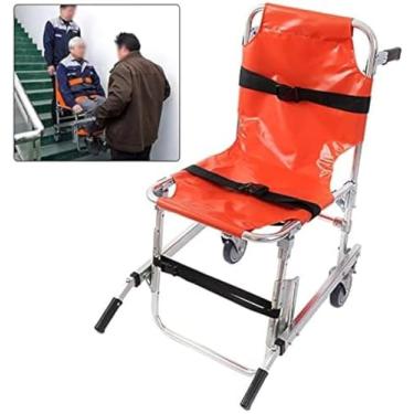 Imagem de Elevadores de cadeira da escada para idosos, cadeiras médicas dobráveis ​​portáteis ems dispositivos de pouco peso de alumínio da assistência do elevador da cadeira da escada de transferênci