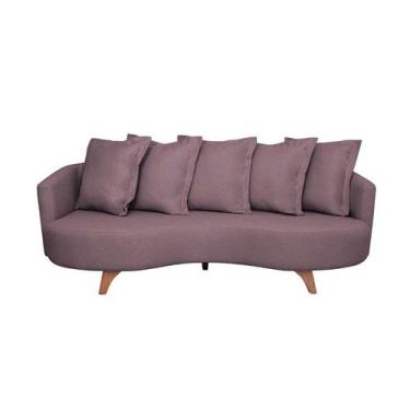 Imagem de Sofá 3 Lugares Capri Veludo Rosa 220 cm - Mobly, Rosa, Fixo, O Sofá Ca