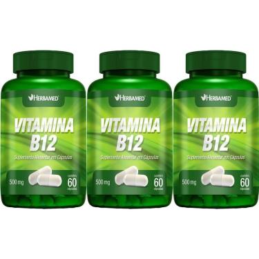 Imagem de Kit 3X Vitamina B12 - 60 Cápsulas - Herbamed-Masculino
