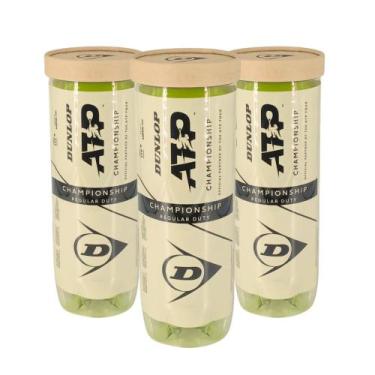 Imagem de Bola de Tênis Dunlop ATP Championship Regular Duty - Pack c/ 3 Tubos