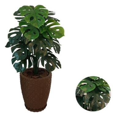 Imagem de Planta Artifical Costela De Adão +vaso Polietileno Completo - - Planta