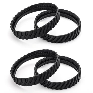 Imagem de Pacote com 4 correias de pneu para limpador de piscina Zodiac MX6 MX8 Elite, R0526100 correias de pneu de borracha resistente para piscina