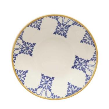 Imagem de Jogo de 6 Pratos Fundos 20,5 Cm Oxford Unni Azulejo Português