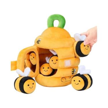 Imagem de Brinquedo De Colmeia Para Bebês De 6-12 Meses, Com 5 Elementos Sensori