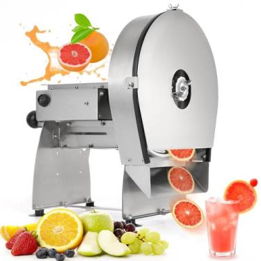 Imagem de Fatiador Elétrico e Manual de Legumes e Frutas em Aço Inoxidável WICHE