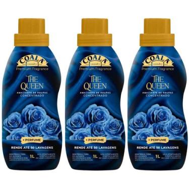 Imagem de Kit 3 Amaciantes Concentrados Coala The Queen 1L Maciez Intensa e Perf