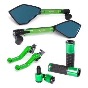 Imagem de Manete Peso Manopla Retrovisor Cb300r Strada Twister Nh190 - Stark Rac