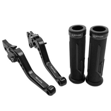 Imagem de Kit Manopla Manete Xtz 250 Lander Motard Ybr Factor 125 - Stark Race, 