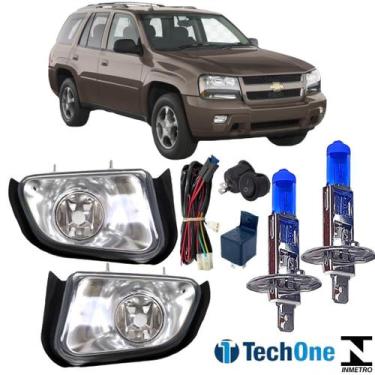 Imagem de Kit farol auxiliar chevrolet blazer 2001 a 2011 super branca - BBS