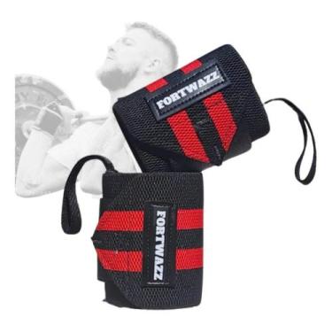 Imagem de Munhequeira Fortwazz Elástica Alta Compressão Exercício Funcional Pret
