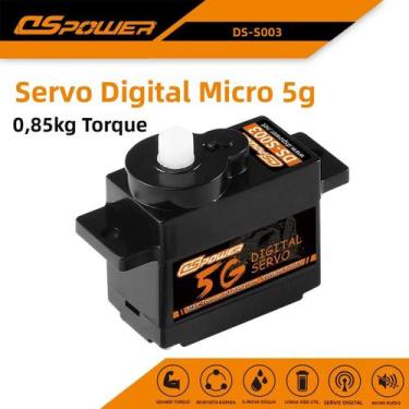 Imagem de Servo Digital Micro 5G Para Carro RC WLtoys K969 K989 K999 Mini Q Aviã