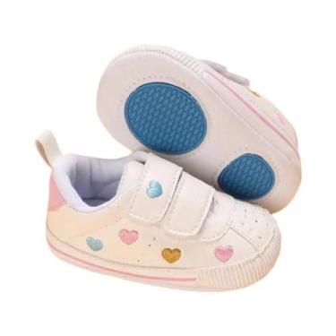 Imagem de Tênis Para Bebê Menina Recém-Nascida, Solado Macio Antiderrapante, Cal