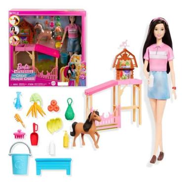 Imagem de Playset Barbie Boneca Renees Criação de Cavalos C/Acessórios - Mattel