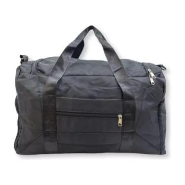 Imagem de Bolsa Mala Esportiva Grande De Academia Transversal Fitness Preto - ME
