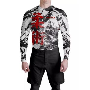 Imagem de Rash Guard Masculina Compressão No Gi Samurai Jiu Jitsu Manga Longa - 