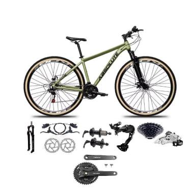 Imagem de Bicicleta 29 Absolute Nero 5 Shimano Alívio-Altus 27v K7 Hidráulico Trava Pedivela Mt10...
