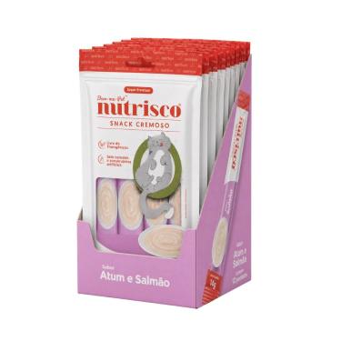 Imagem de Petisco para Gatos Snack Cremoso Nutrisco Sabor Atum e Salmão Display