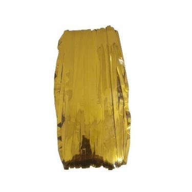 Imagem de Enfeite Cortina De Papel Metalizado Dourado - MODAMIX