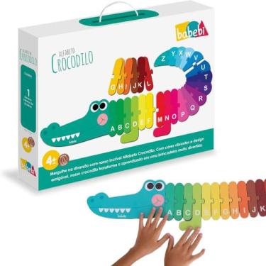 Imagem de ALFABETO CROCODILO Brinquedo Educatico Pedagógico - BABEBI