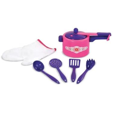 Imagem de Brincando de Cozinha Kit Panela de Pressão e Utensílios Nig - Nig Brin